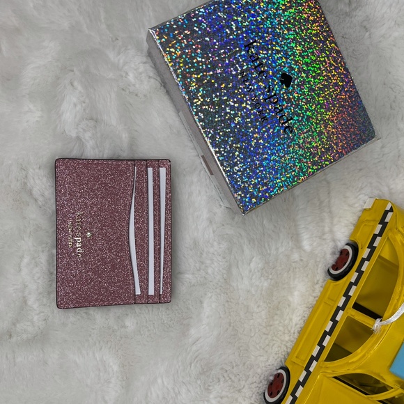 Kate Spade ♠️ Glitter Small Card Holder - Picture 2 of 6